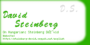 david steinberg business card